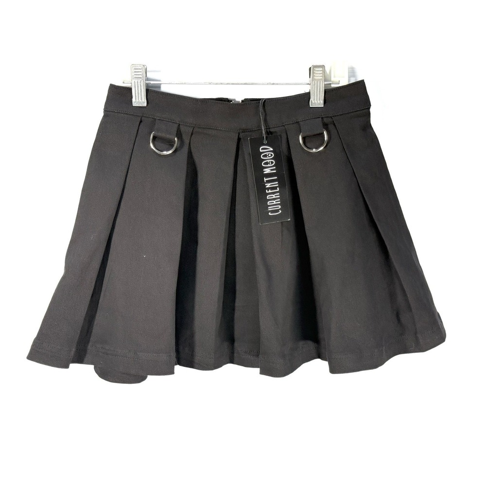 Dolls Kill Current Mood Mini Pleated Skirt XS Whimsygoth Dark Academia Punk NWT